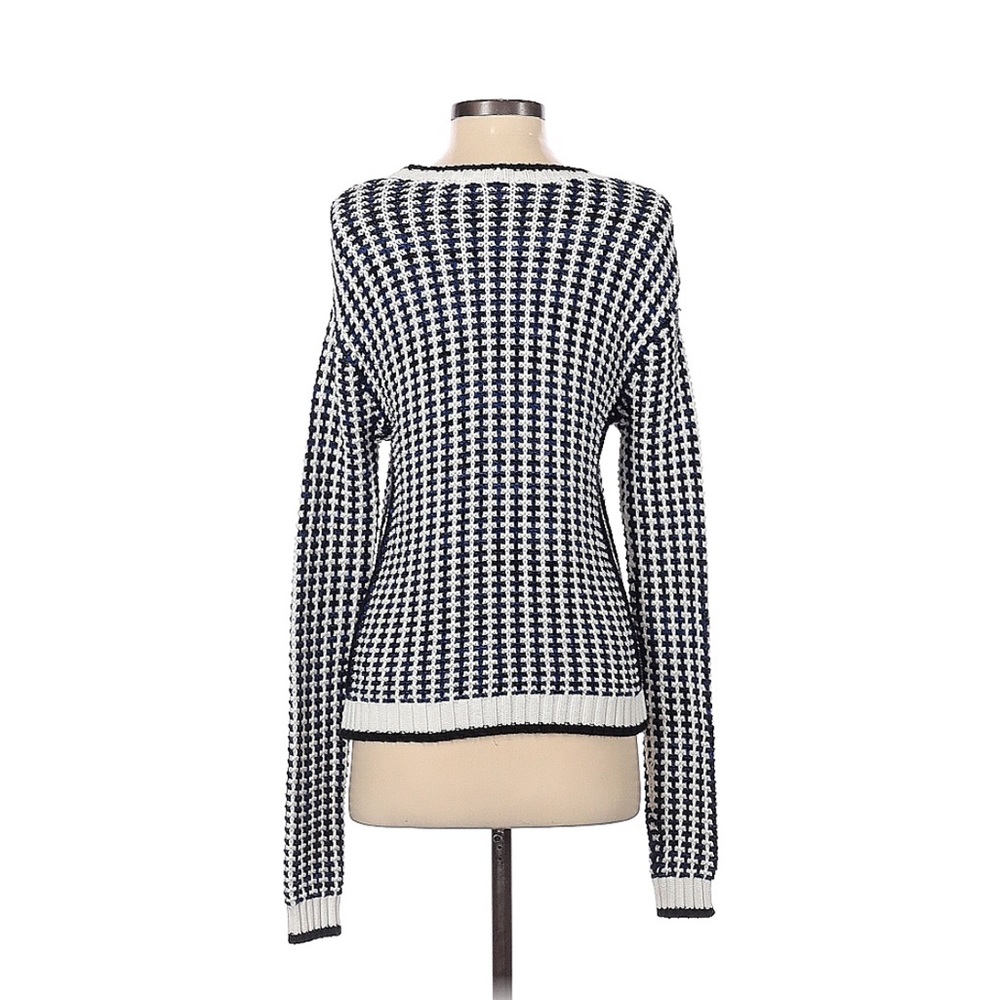 🌸Divided Color-blocked Patterned Sweater - Picture 2 of 3